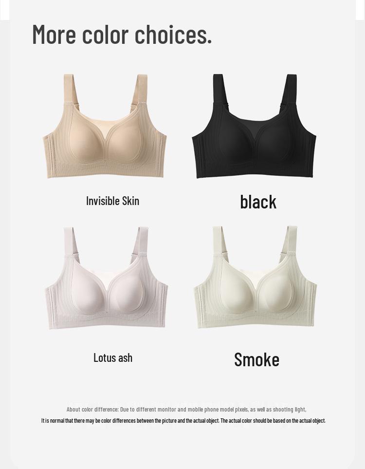 

Бесшовный формирующий бюстгальтер большого размера: Минимизирует объем груди, Улучшает поддержку, Регулируемый, Без косточек XL