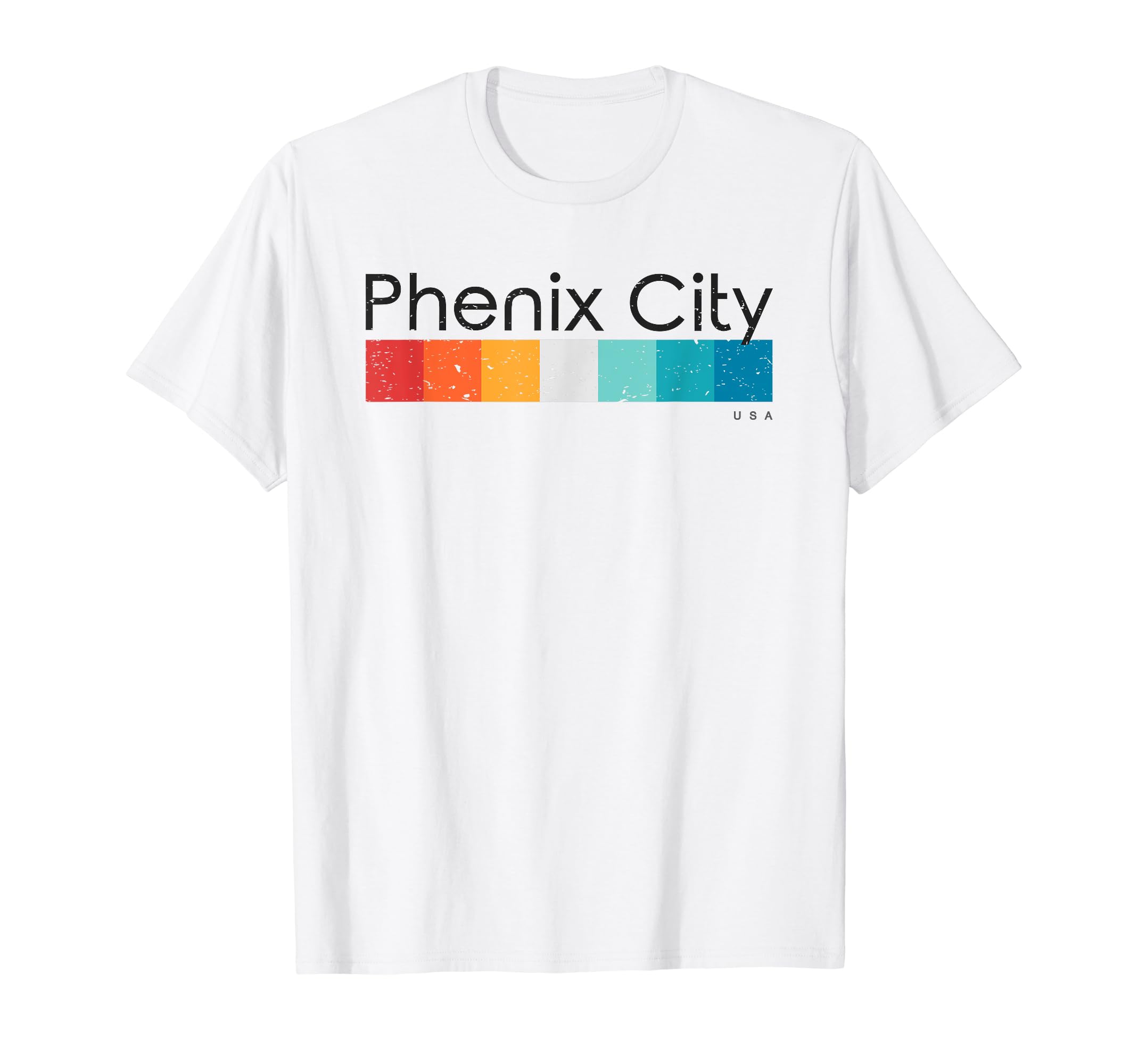 

Vintage Phenix City USA Retro Design T-Shirt белый