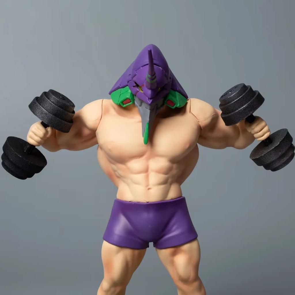 Big muscle tyrant, fitness, muscle, first machine, brave 93 Niu Niu, dumbbells, luminous, doll boxed hand