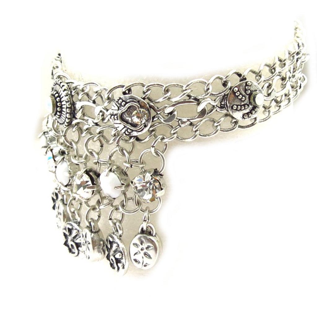 Les Trésors De Lily [D8413] - Designer-Armband „Memories of the Past“ Weiß