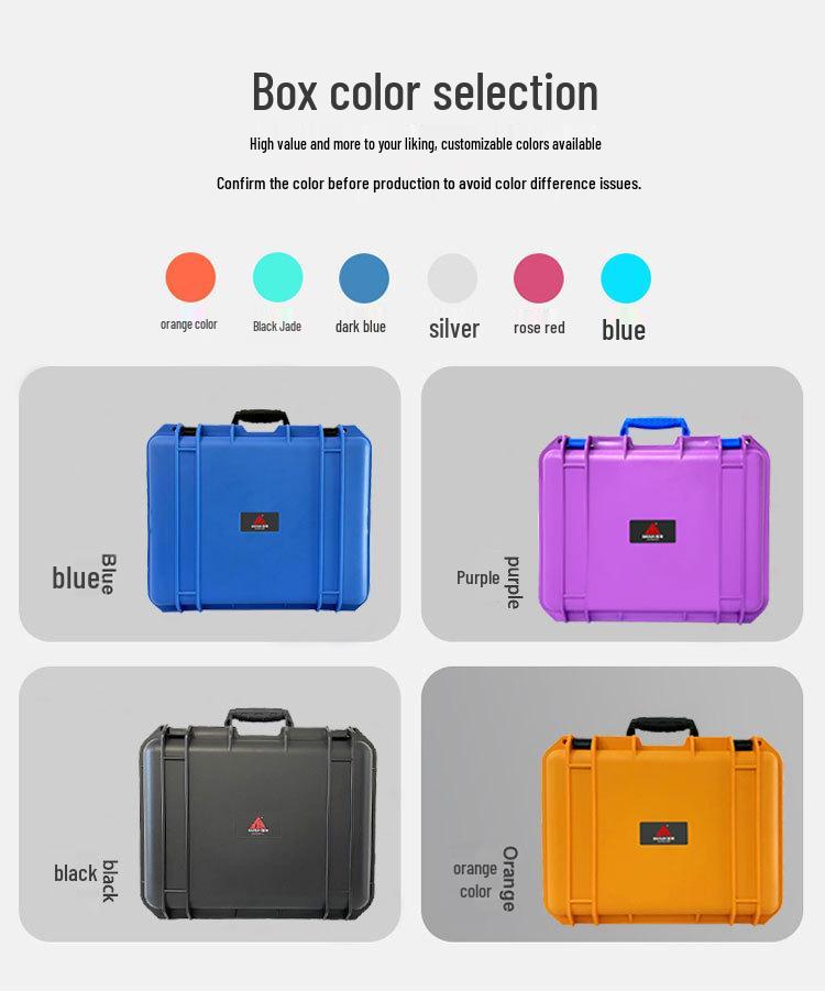 PP Plastic Waterproof Drop-resistant Tool Box for Electrician Equipment - Customizable and Multi-specification Storage Case