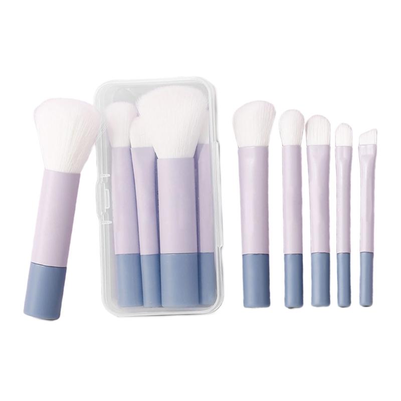 6 Pcs Cosmetic Brush Set Small Makeup Brush Set with Box Eyeshadow Brush Basic Concealer Brush Blending Brush 1