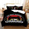 Black Games Gamepad Bedding Set Digital Printing Duvet Cover Set with Pillowcases Europe/Australia/USA Twin Full Queen King Size