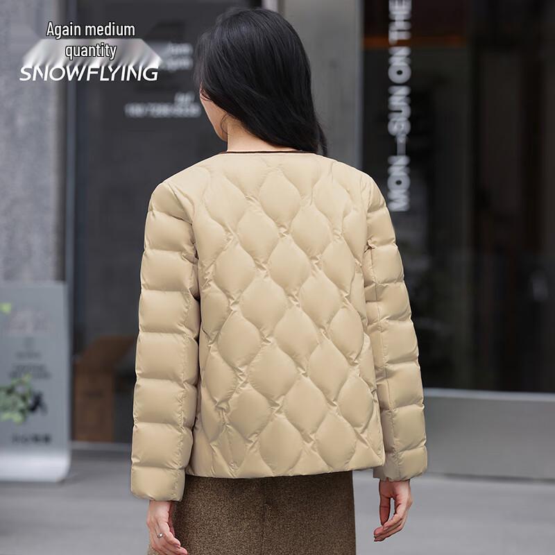 SNOWFLYING Women's Round Neck Duck Down Jacket