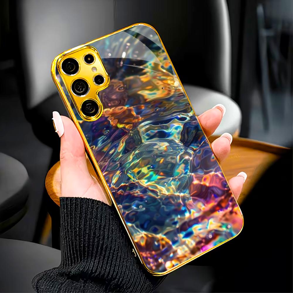 Neues Modell Atmosphäre Schlichtheit High-End Galvanisiertes Glas Handyhülle für Samsung Galaxy S26 S25 S24 S23 S22 S21 FE, Ultra, Plus