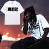 Rapper Playboi Carti Stesso Stile I AM MUSIC Stampa Magliette Uomo Donna Moda Hip Hop Opium Magliette Cotone Maglietta Oversize Top