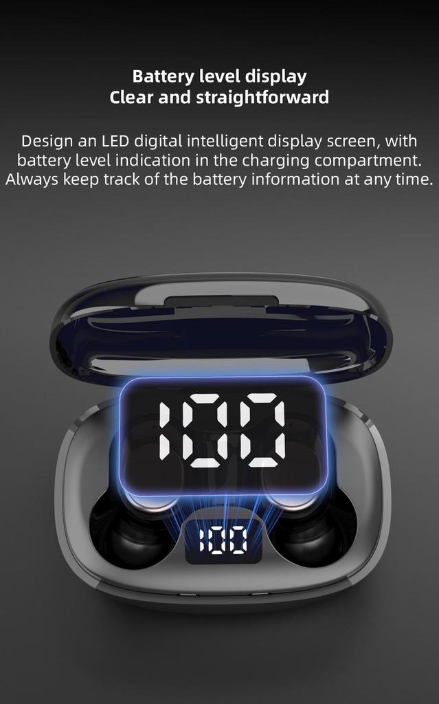 TWS Wireless Bluetooth Earphones with Smart Noise Cancelling and HiFi HD Sound Quality