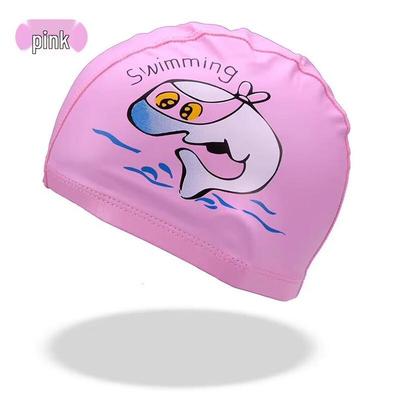 Gorro de natación impermeable de dibujos animados para niños