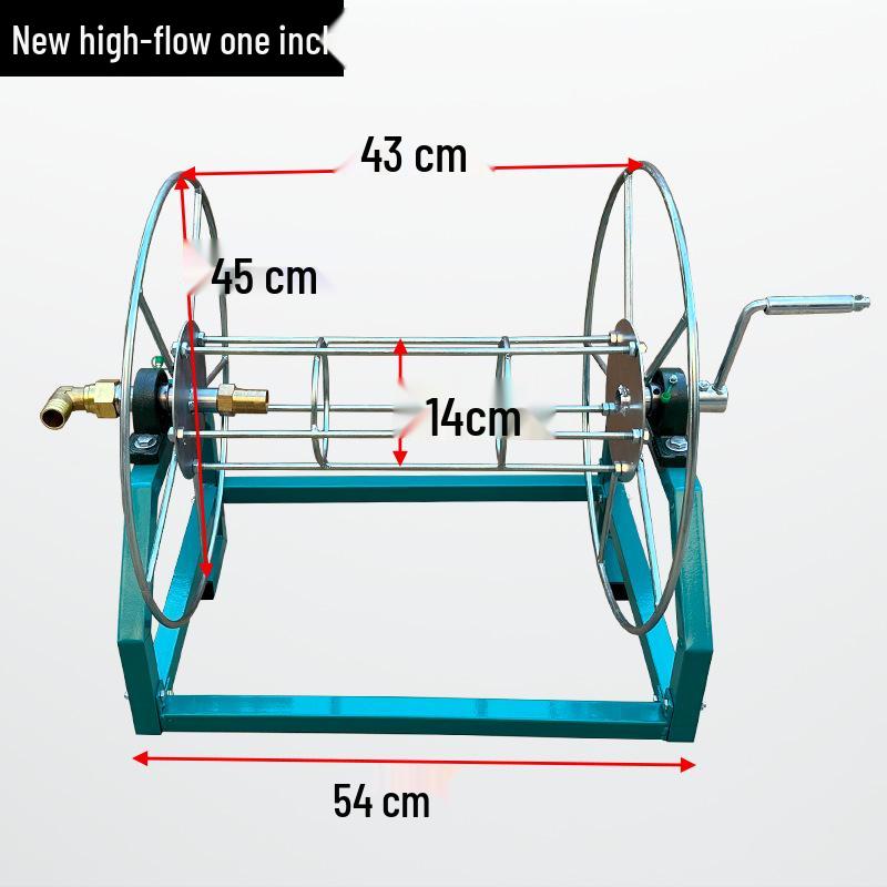 Jordbruksslangvinda & Elektrisk Reputläggningsställ med Armeringsjärnslager