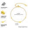 Minimalist Heart Charm Bracelet for Women, Gold Plated Stainless Steel Chain Bracelet, Waterproof Jewelry Party Gifts