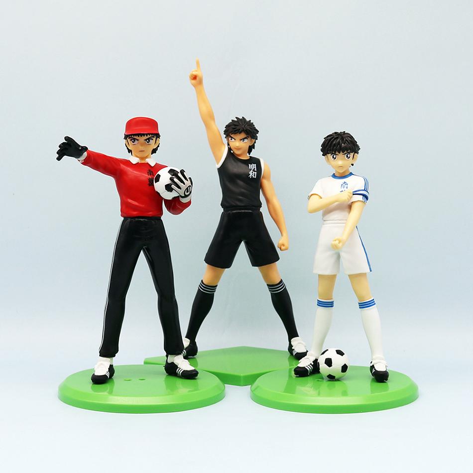 Action Figures 18Cm Captain Tsubasa Ozora Tsubasa  Hyuuga Kojirou/Wakabayashi Genzou Figurine Collection Model Toys