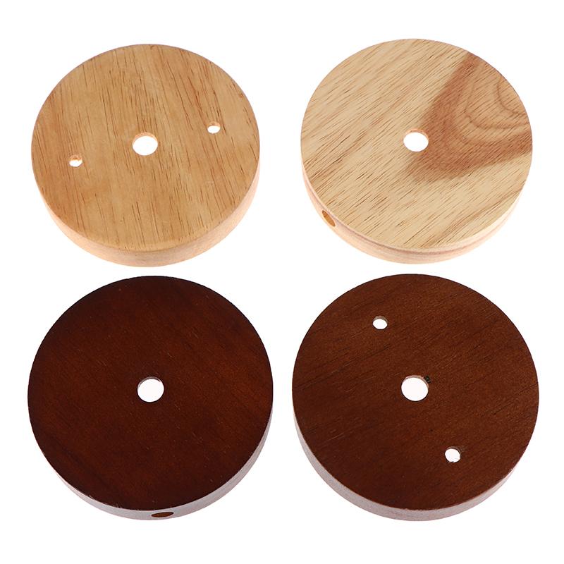 10/12Cm Holz Lampenfuß Modern Deckenplatte Holz Deckenhalter Pendelleuchte Fassung Kronleuchter Basis DIY Beleuchtungszubehör
