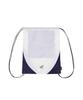 Phyps Motorcycle Nylon Color Block Drawstring Bag White