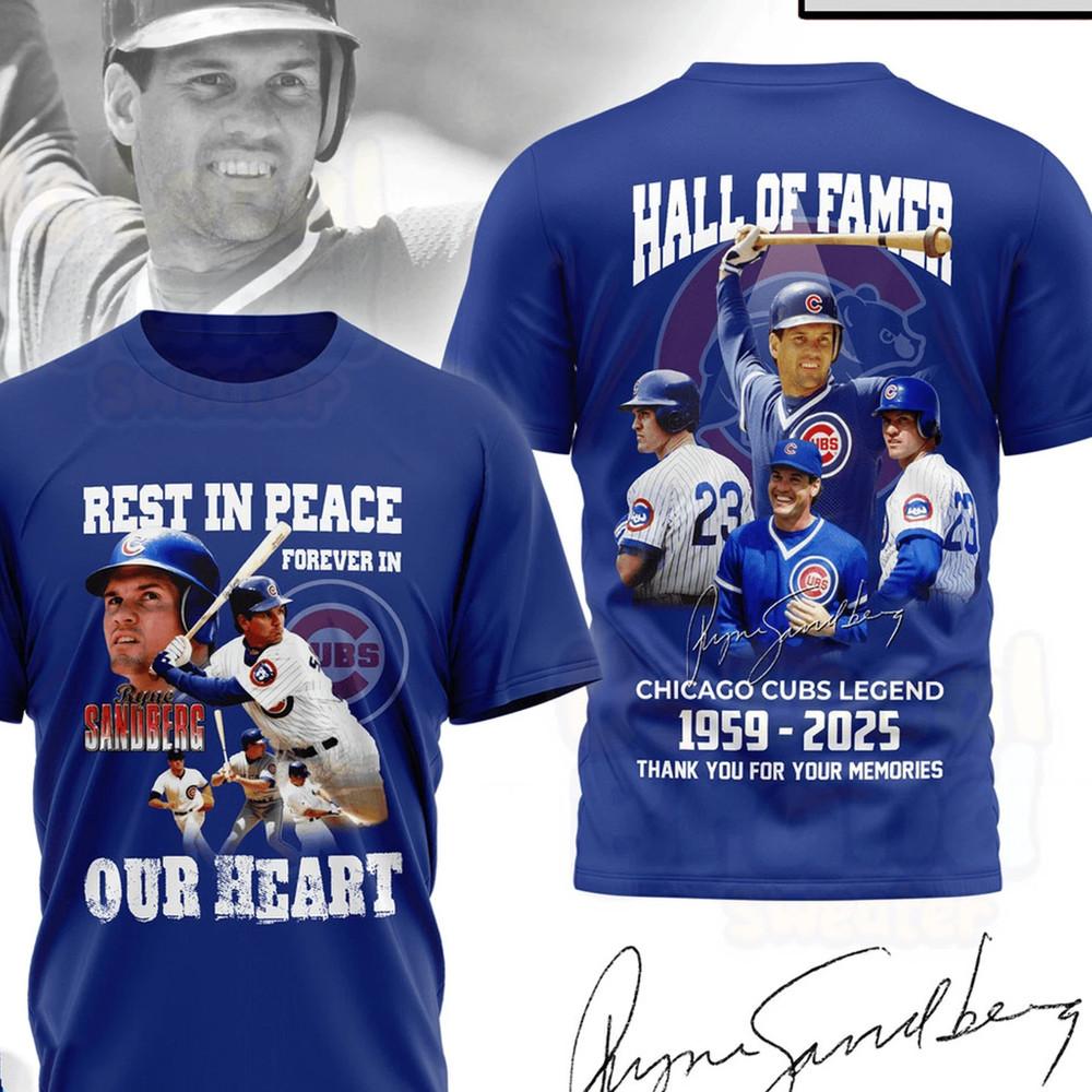 Ryne Sandberg AOP T SHIRT Unisex Short Sleeve Blue Size S-5XL DO2514 Unisex T-Shirt XXL