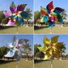 Bird Repeller Pinwheels with Stakes Reflective Sparkly Windmill Spinner Bird Repellent Deterrent Devices for Outdoor Patio Lawn