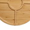 Bamboos Tea Tray Burr‑free Tea Platter Water‑proof Fruit Dish  Tea Set Placement