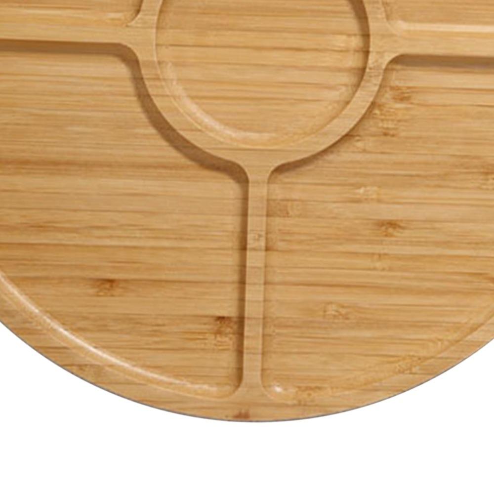 Bamboos Tea Tray Burr‑free Tea Platter Water‑proof Fruit Dish  Tea Set Placement