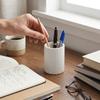 3D Printed Striped Pen Holder Minimalist Desk Stationery Storage Pencil Holder  Bathroom Storage
