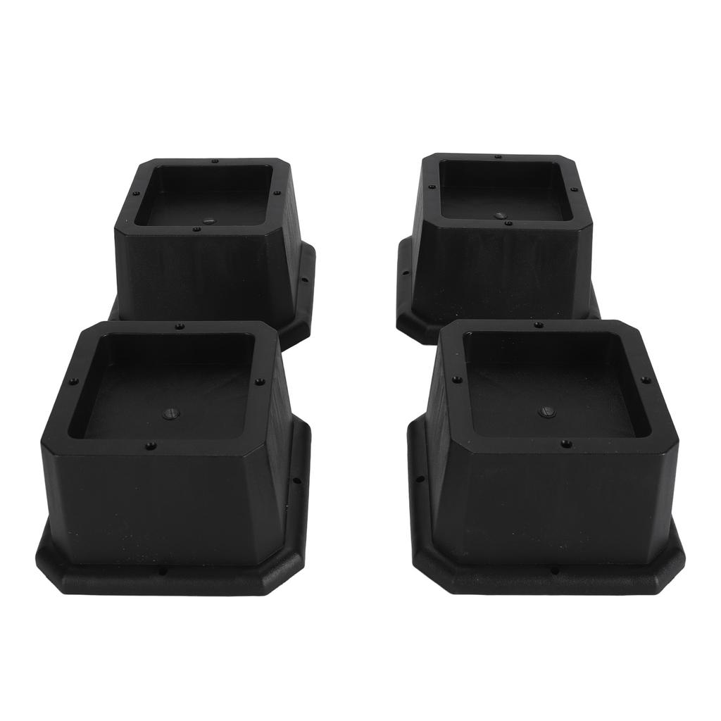 4PCS Bed Risers Rubber Heavy Duty Chair Leg Lifts Furniture Riser Blocks for Desk Cabinet Sofa Couch Tables Type B