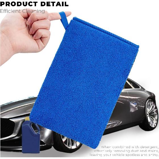 2 Pack Clay Mitt, Microfiber Clay Bar for Car Detailing, Reusable Clay Bar Glove Clay Towel, Scratch-Free Safe Clay Eraser Mitt for Cars Paint