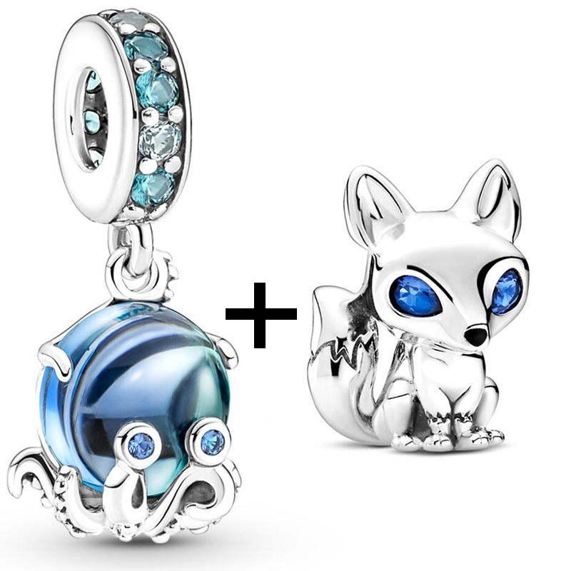 2 teile/los Schildkröte Octopus Vogel Charme Perlen Anhänger Passt Original Diy Armbänder Halsketten Für Frauen Männer Schmuck Geschenk Sonderangebot