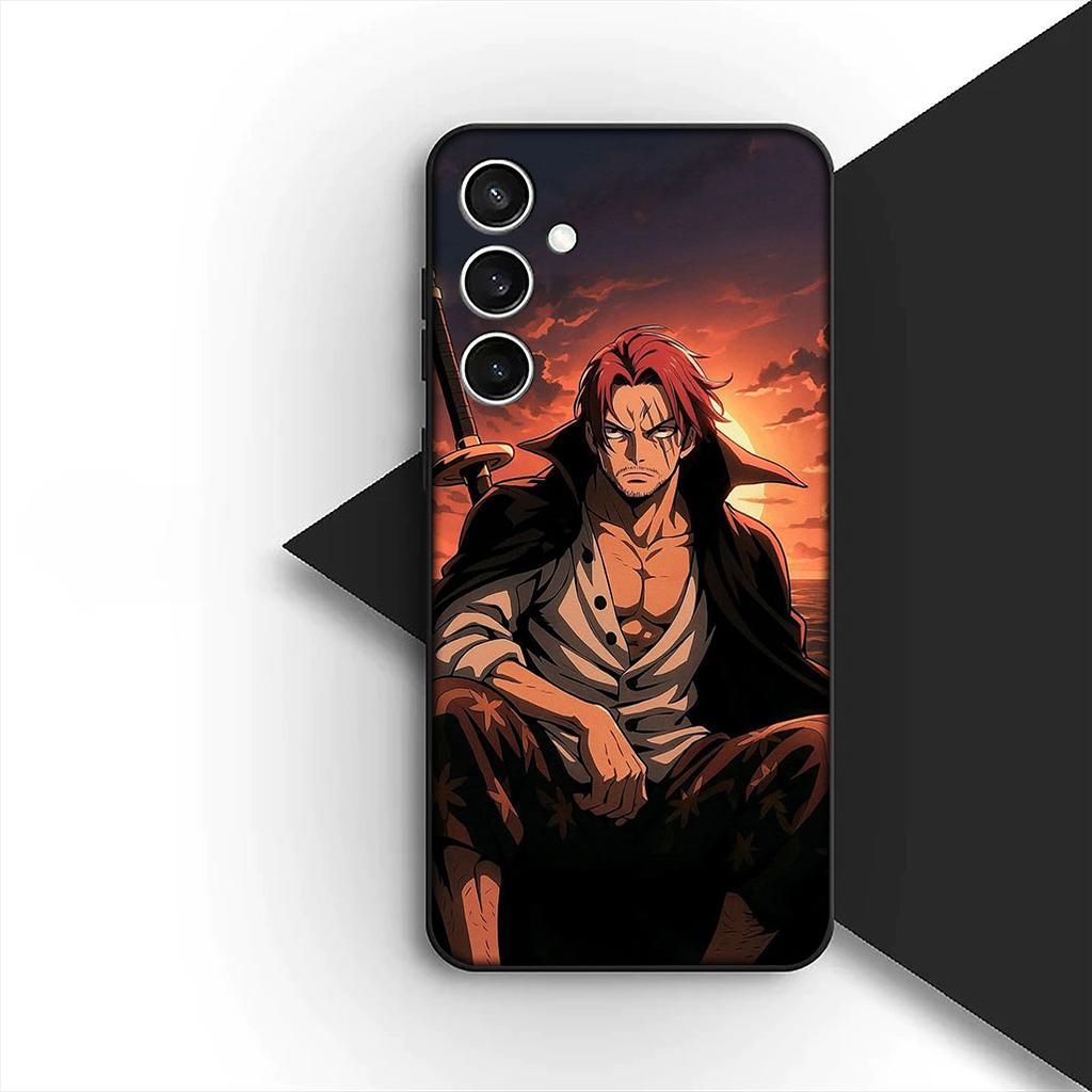 Cover for Motorola Moto G55 G45 G75 G85 G35 Edge 50 30 Fusion 40 NEO Ultra Pro Casing Phone Case Shanks Red Hair One Piece Luffy