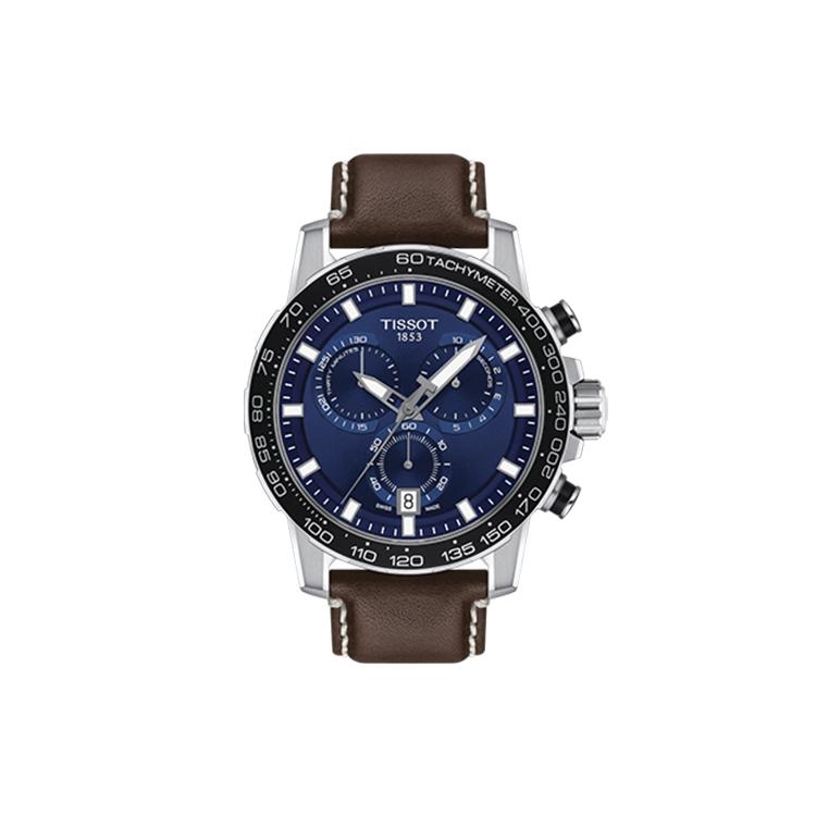 

TISSOT Daring Collection Quartz Movement Men s Watches Watch 45.5mm Blue Dial Stainless Steel Case Leather Strap T125.617.16.041.00 Brown Strap