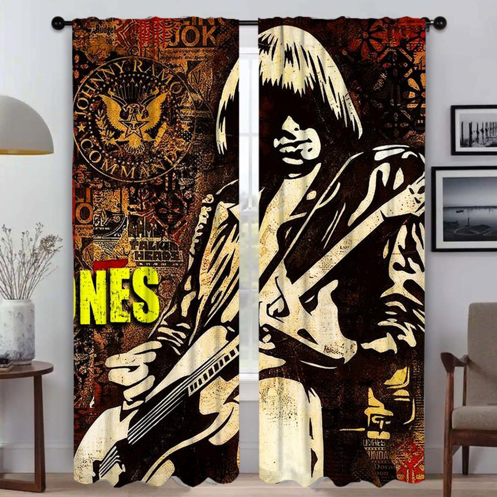 Partition Ramones Modern Living Room Curtains for Camera Shades Home Interior Curtains 2 Pieces Tulle for Bedroom Window Curtain