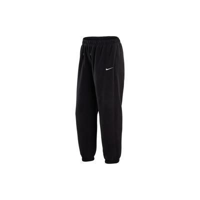 Logo Bedruckte Fleece Freizeit Jogginghose Damen Unterteile Schwarz DV7097-010