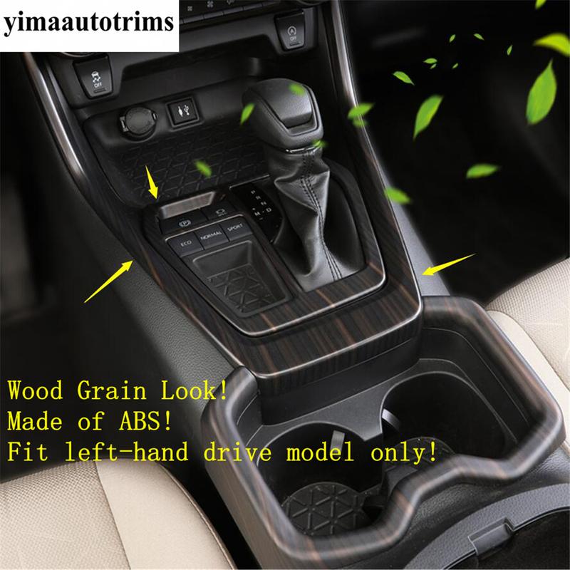 Central Control Gear Shift Panel Frame Decor Cover Trim For TOYOTA RAV4 RAV 4 XA50  - 2024 Carbon Fiber Accessories Interior