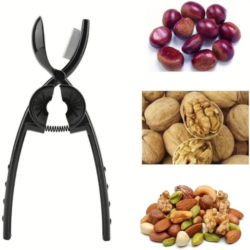 Multifunctional 2 In 1 Quick Chestnut Clip Nut Cracker Sheller Walnut Pliers Metal Nut Opener Aluminum Alloy Kitchen Tools