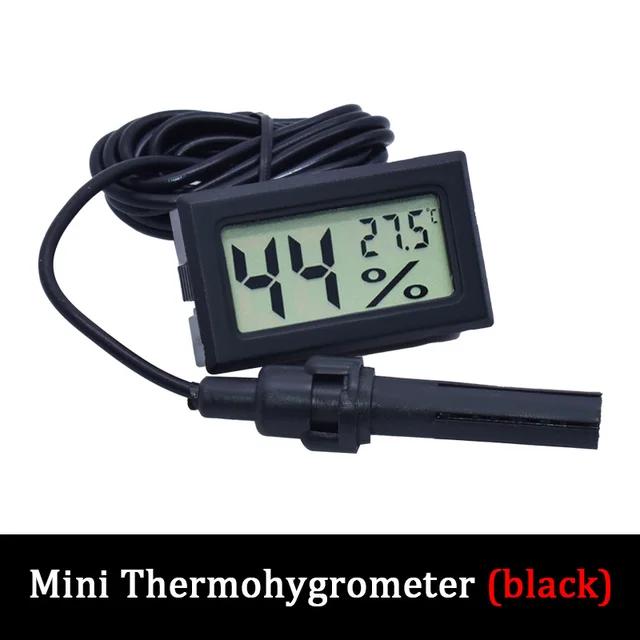 Mini Convenient Digital LCD Thermometer Sensor Hygrometer Gauge Refrigerator Aquarium Monitoring Display Humidity Detector