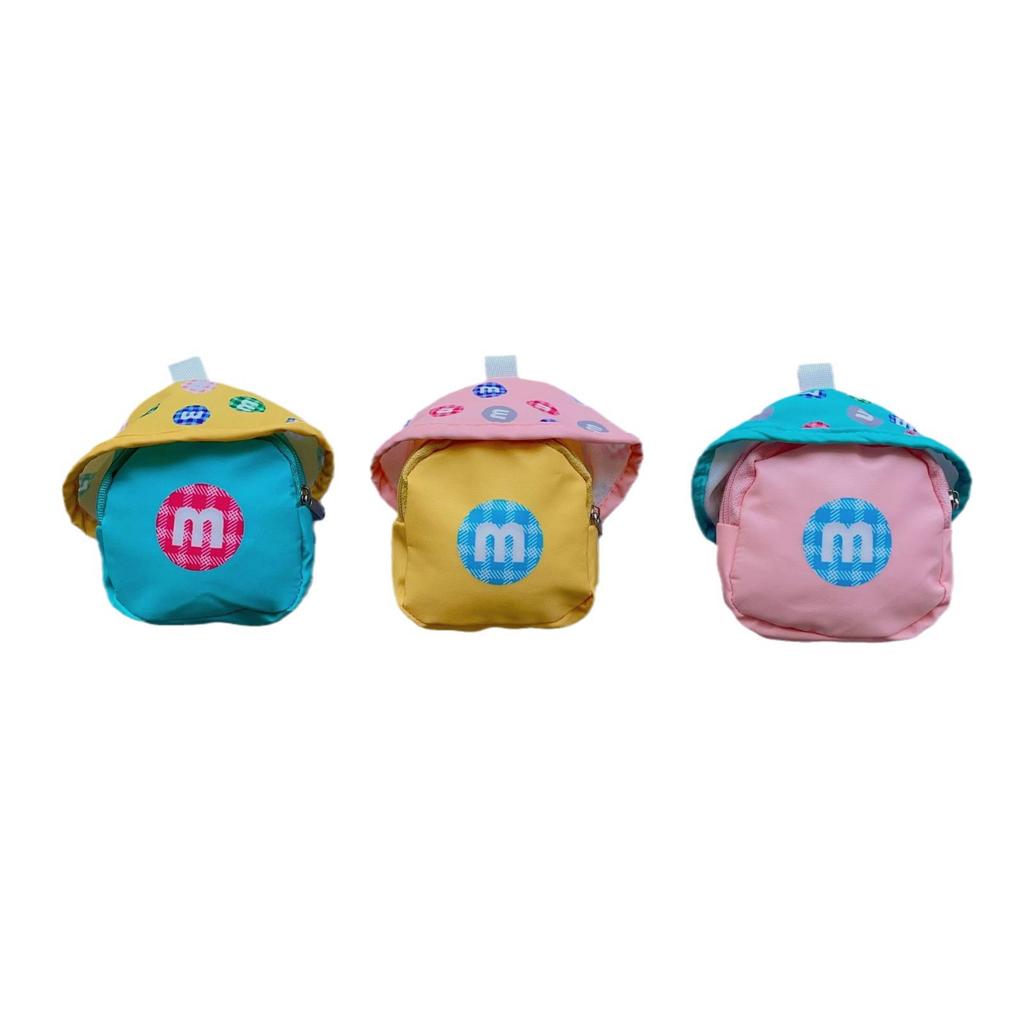 Căști Colorate & Pandantiv Portofel Monede Rucsac Mini cu Design Casă Ciupercă și Șnur pentru Telefon