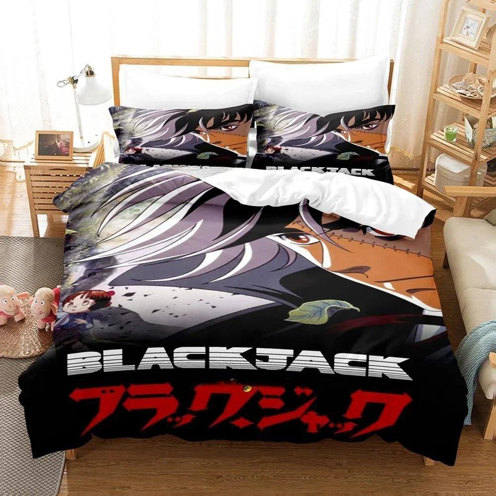 Comfortable Anime Print Duvet Cover Set With Duvet Cover And Pillowcases Single Twin Full Queen King Sizes For Adults And Kids