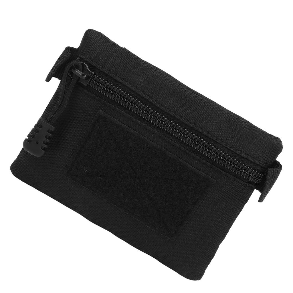 Münzbörse Schwarz Hüftgeldbörse Nylon Tragbare Aufbewahrungstasche für Outdoor-Reisen