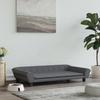 VidaXL Dog Bed, Pet Sofa with Wooden Frame, Basket for Puppies Indoor House, Dark Grey 172007