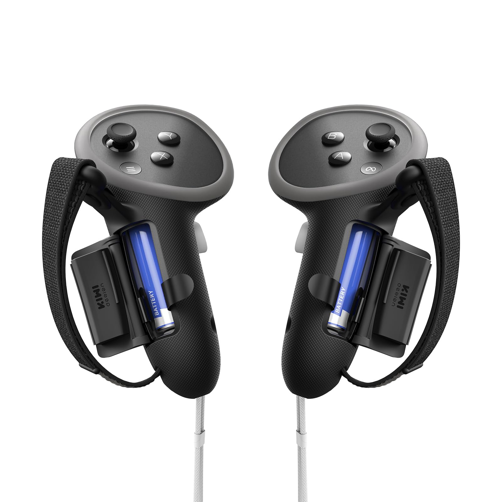 

KIWI design G4 Pro Controller Grip for Meta Quest an Official Meta Silicone Controller Cover for Easy Drop and Meta 3/3S, Co-Brand Partner. чорний