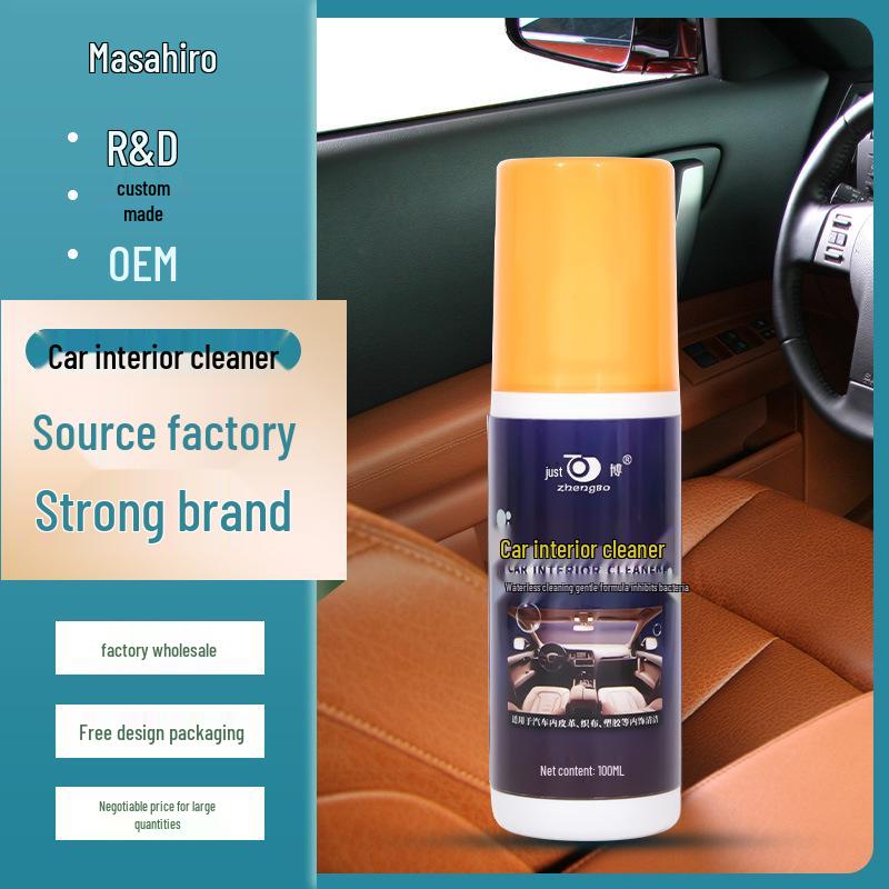 

Универсальный очиститель салона автомобиля для тканей, кожи и удаления пятен с приборной панели