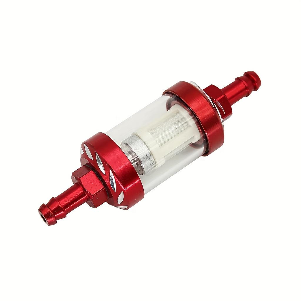 Modified Motorcycle Pedals, Fiberglass, Universal Gasoline Filter, Gasoline Filter Element, Transparent Glass, Removable and Washable Oil Filter Cup