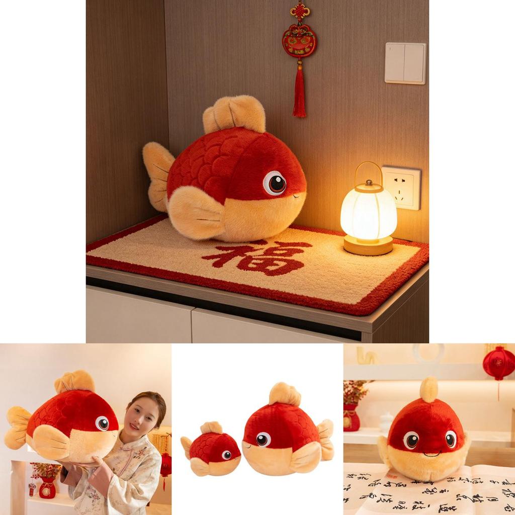 Koi Fish Plush Toy Pillow With Pp Cotton Filling For Living Room Decoration