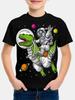 Children's Boy's Clothing Design Horse Riding T-shirty Korean Children's Clothes 2024 Kids Spring Clothes Child T-shirt Top Boys