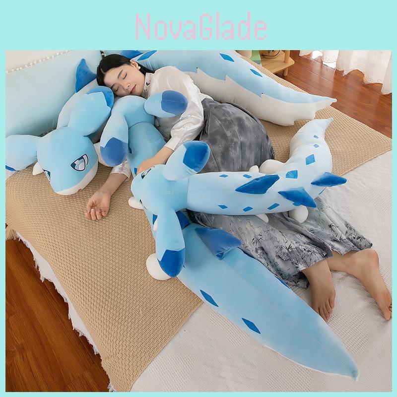 Large Blue Dragon Plush Toy Stuffed Animal Pillow Doll For Girls Wholesale