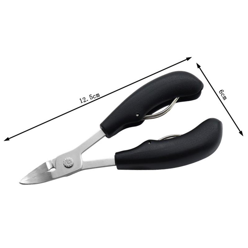 Professionele teennagelknipper, snijder, ingroeiende teennagel, dikke nagel, dode huid, vuilverwijderaar, superscherp, gebogen mes, nagelgereedschap