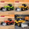 Inertia Construction Vehicle With Articulating Alloy Bucket For Kids Educational Play