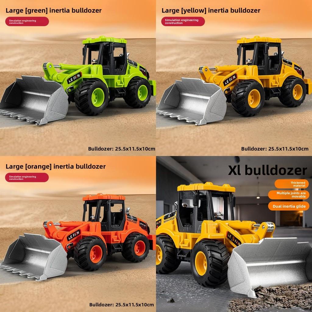 Inertia Construction Vehicle With Articulating Alloy Bucket For Kids Educational Play