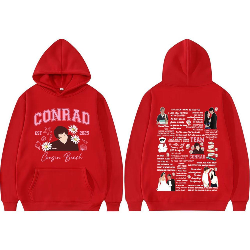 Team Conrad Cousins Beach Movie Y2k Hoodies The Summer I Turned Pretty Conrad Fisher Hoodie Men Women Fashion Classic Sweatshirt