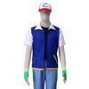 3Pcs/Set Anime Outfit Role-Playing Costume Ash Fans Jacket Gloves Hat Set Daily Wear Parties Festivals