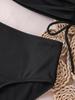 Women's Swimsuit Tankini Back Ties Drawstring Bikini Beachwear Bathing Suits