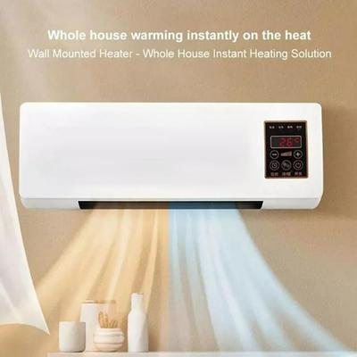 2 In 1 Wall Mounted Air Conditioner with Remote Control Dual-Purpose Fan Air Cooler Hot Warmer for Bedroom School Home Office