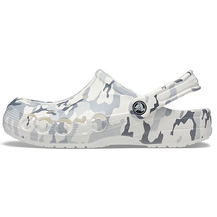 Crocs EVA Non-Slip Durable Sports Sandals Unisex Sandals Gray White 206230-1D3